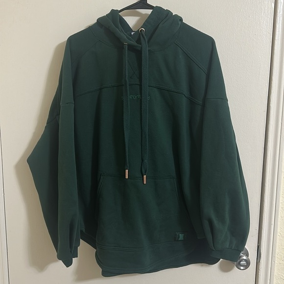 EUC Savage X Fenty Essentials Oversized Emerald Green Hoodie XS - Picture 6 of 11